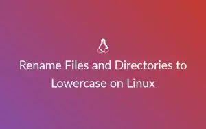 Rename Files and Directories to Lowercase on Linux